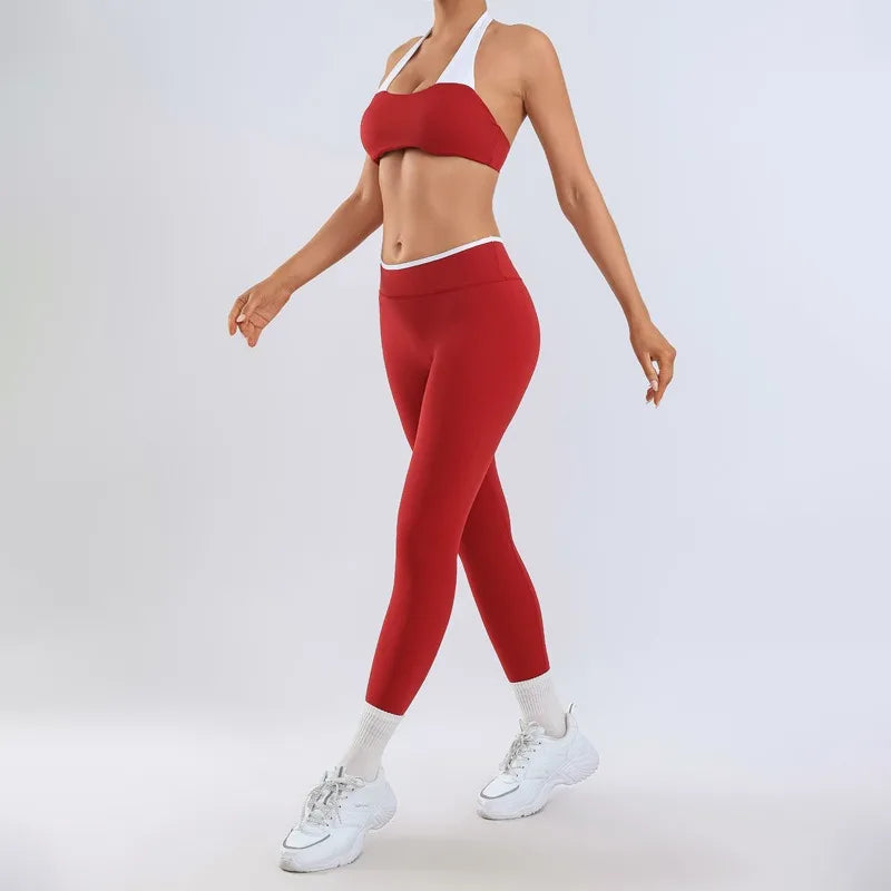 Women's Yoga Sets Fitness Sports Gym Slim Fit Hip-lifting Beautiful Back Suits Workout Casual Running Training Sets
