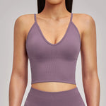 Seamless Sports Bra Women Shockproof Fitness Tops Push Up Gym Crop Top Brassiere Sport Bras Gym Workout Top Breathable Yoga Bra