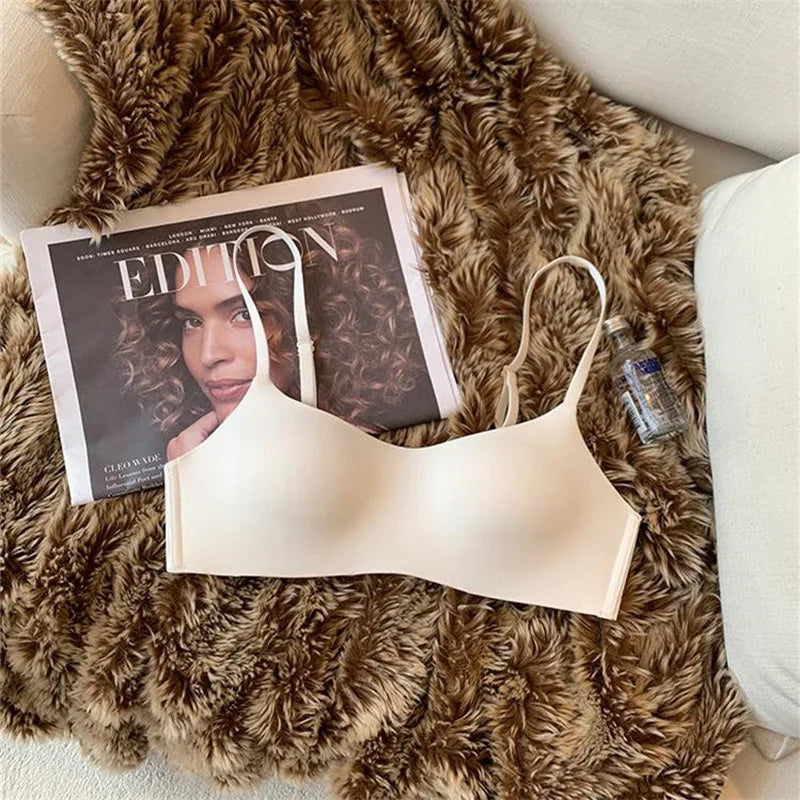 Seamless Tube Top Underwear Small Chest Bras Women's Upper Support Bra Beautiful Back No Steel Ring Female Sexy Lingerie