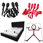 Cosplay Sex Leather Bondage Kit BDSM Restraints Fetish Erotic Sex Toys Couples Women Bandage Slave CollarsHandcuffs Adult Game