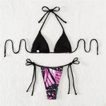 Sexy Butterfly Print Swimwear String Bikinis Set Micro Extremo Mini Thong Swimsuit Women Bathing Suit Triangle Bikini 2026 Mujer