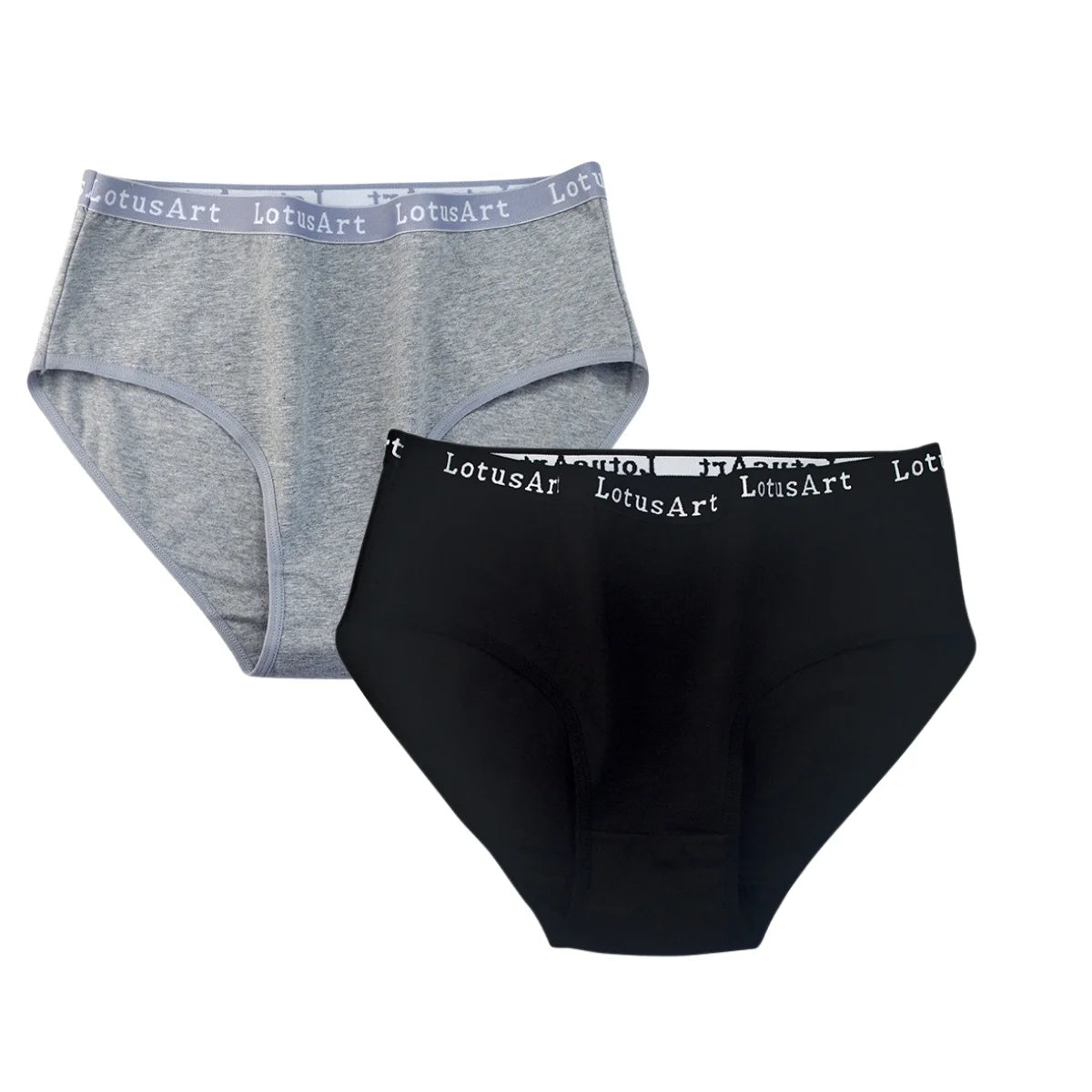 2PCS/Set Cotton Panties Women High Waist Briefs Tummy Control Panty Female Breathable Solid Color Lingerie M-2XL Underpants