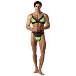 European and American men's sexy lace bra and panties temptation suit transvestite suit
