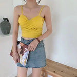 Women Tank Crop Top Sexy Bra Tops Seamless Underwear Female Crop Top Wireless Lingerie Padded Camisole Intimate