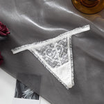 Embroidery Heart Sexy Girls Panties Women Briefs Thong Lace G String Underwear Thin Transparent Female Low Waist Lingerie