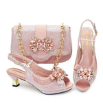Doershow Lastest Italian Design Fashion Style Ladies Shoes with Matching Bag Set 2026 Nigerian Shoes and Bag Set! HX1-1