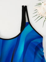Strappy Printed Tankini 2026 Padded Swimsuit Women Shorts Swimwear Female Beach Wear Bathers Bathing Swimming Swim Suit XL