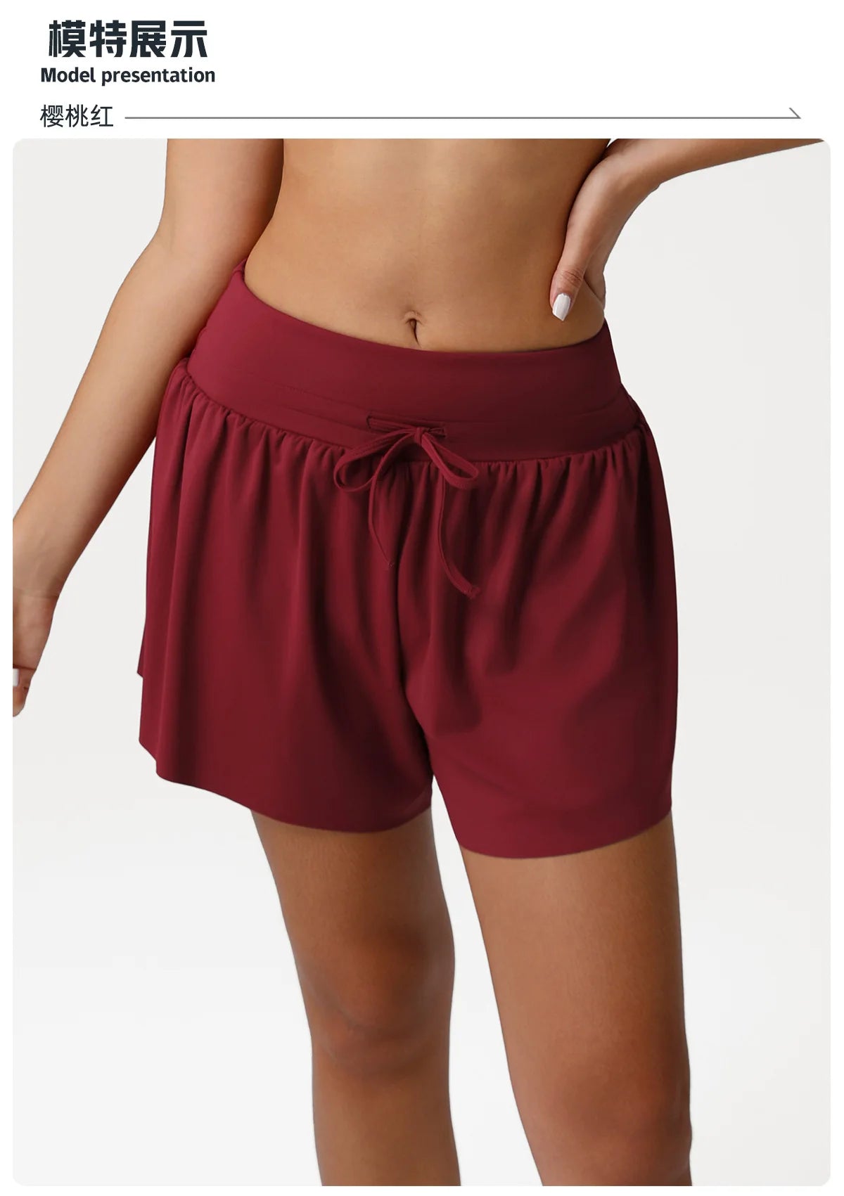 Women's Loose Nude Sports Shorts Solid Pink Drawstring High Waist Yoga Leggings Outdoor Running Casual Fitness Exercise Shorts