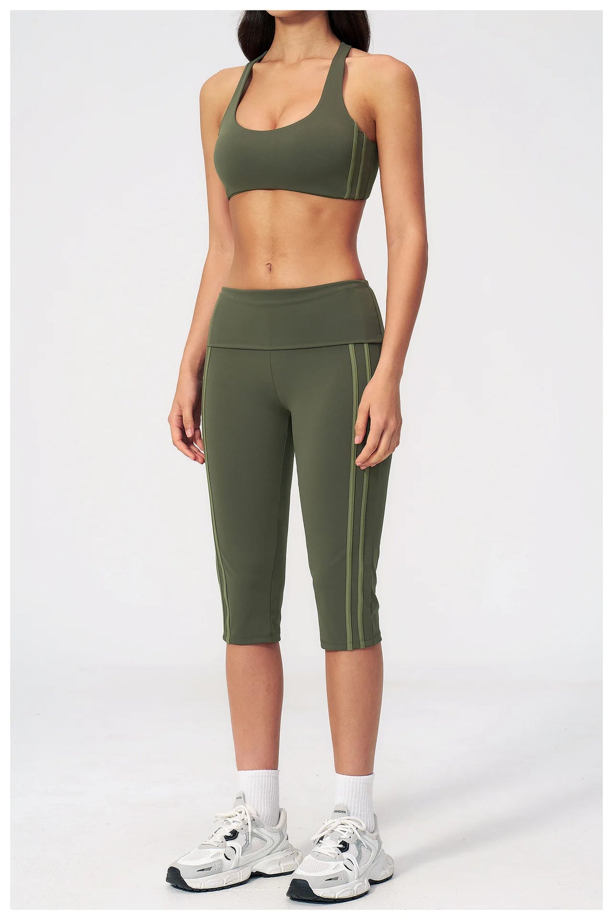 Summer Color Blocked Yoga Sets Women Slim Sports Bra High Waist Pants Fitness Suits Outwear Gym Running Push Up Workout Clothes