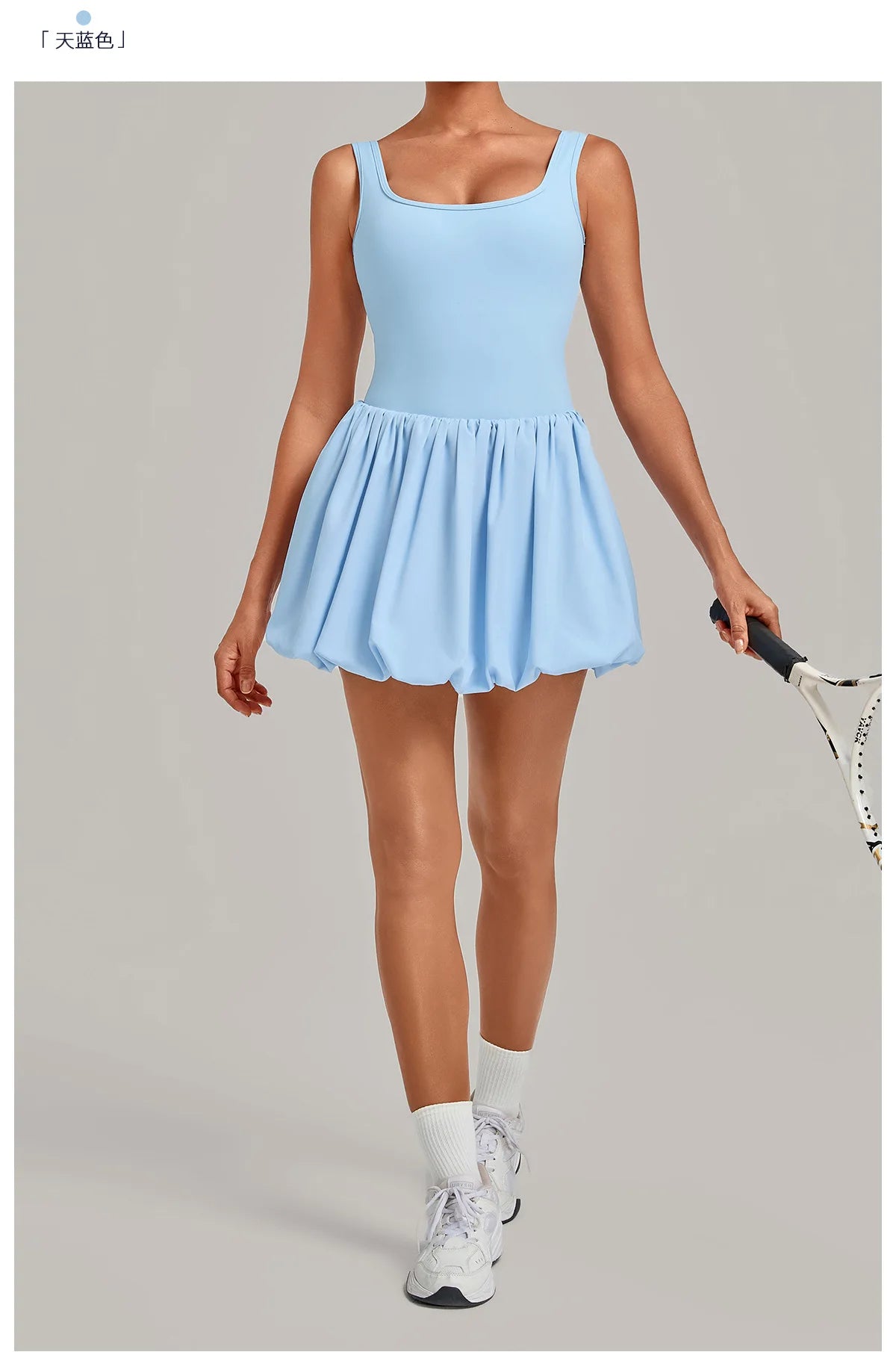 Nake Fake Two-piece Tennis Dresses Women's Anti Glare Pleated Fluffy Skirt Bulit-in Pocket Shorts Outwear Gym Fitness Golf Dress