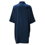 New Women's Solid Color Silky Comfortable Soft Pajamas Sexy Short Sleeve Nightshirt Smooth & Skin-Friendly Home Sleepwear Lounge