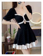 Hot Selling Swimsuit Women's New Black One-piece Cover Belly Slimming Skirt Style Flat Corner Hot Spring Conservative Swimsuit