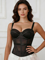 Fishbone Shapewear Corset for Women, Slim-Fit Camisole, Outerwear, European and American Retro Sexy Hot Girl Top