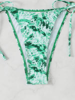 Halter Triangle String Bikinis 2026 Women Sexy Ring Linked Swimsuit Printed Swimwear Female Bathers Bathing Swimming Swim Suit