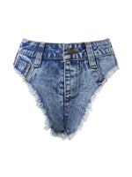 2026 Summer Women's Hot Mini Jean Shorts Low Rise Sexy Denim Shorts Beach Club Party Daily Wear