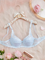 Fashion Sexy Floral Lace Bras Women Thin Push Up Brassiere Solid Comfort Breathable Lingerie Underwear
