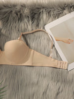 New Hot Selling Solid Color Daily 2-piece Set with Steel Rim push up Bra for Women Underwear Set J2611