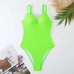 S - XL Crinkled Bikini Push Up Swimsuit Female Swimwear Women Two-pieces Bikini set With Bra Cup Bather Bathing Suit Swim V4886