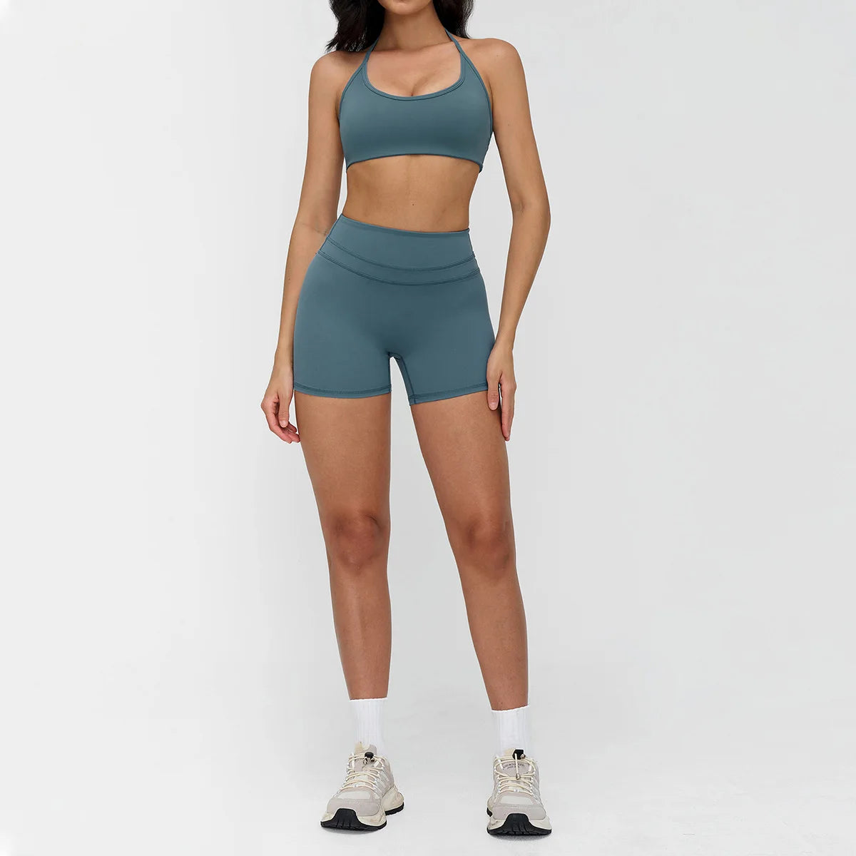 2 Pieces Sportswear Women Yoga Set Gym Clothes Fitness Set Outfit Outdoor Long-Sleeved Shirt Tracksuits Sports Bra Gym Leggings