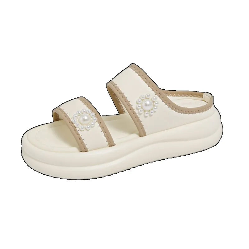 Sandals For Women 2026 Women'S Summer Fashion Sweet Open Toe Slippers Thick Bottom Casual Comfortable Beach Platform Sandals