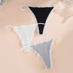Lace Cotton Panties Sexy Women Briefs Underwear Thong Soft G StringIntimates Ladies Female Panty Lingerie
