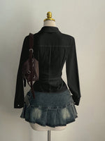 Women's Casual Side Strap Slim Fit Long Sleeve Shirt Sexy V-Neck Pleating Top Spring/Fall 2026