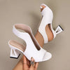 Fish Mouth Open Toe Fashion Casual High Heel Sandals for Women 2026 Summer New Comfortable Versatile Shallow Mouth Elegant Pumps