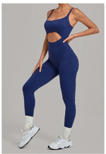 Women's Seamless Yoga Jumpsuits Sports Gym Fitness Backless Sleeveless Hip-lifting Pants One-piece Training Workout Bodysuits