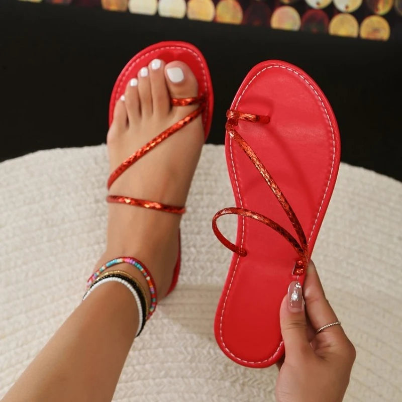 2026 New Ladies Shoes Pinch Toe Women's Slippers Fashion Plus Size Summer Outdoor Beach Best Seller Soft Bottom