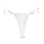 Low Waist Traceless Briefs Double Layered Thin Waistband Panties Comfortable Solid Color Sexy Cotton Sports Fitness Thong 2025