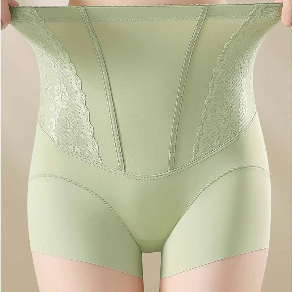 High Waist Lace Flat Belly Boxer Shorts For Women Slimming Panties Shapewear Tummy Control Underwear Female Hip Lifting Briefs