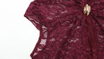 Ahagaga Sexy Club Women's Mini Dresses Lace Patchwork Hollow Out Sheath Slim Fit Half High Collar Folds Bodycon Streetwear Trend
