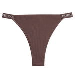 Women Cotton Maillard Brazilian Sexy Panties Breathable Low Waist Female Underwear Soft Solid Color Intimates High Elastic Linge
