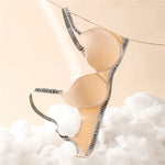2025 Women's Plus Size T-Shirt Bra Letter Seamless Embroidery Sport Everyday Bra 70-100 C D E F G Push-up Bra SWD9073