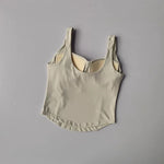 Women's fitness sports vest, camisole, beautiful back, running, shock-absorbing, gathering and slimming, naked feeling, worn ext
