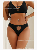 Sexy seamless underwear set push-up bra vest sports breathable push-up set