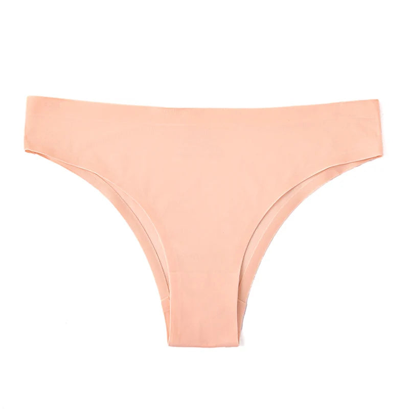 Ice Silk Thong Sexy Women Panties Seamless G String Briefs T Back for Girls Underwear Temptation Ladies Underpants Size M-XXL