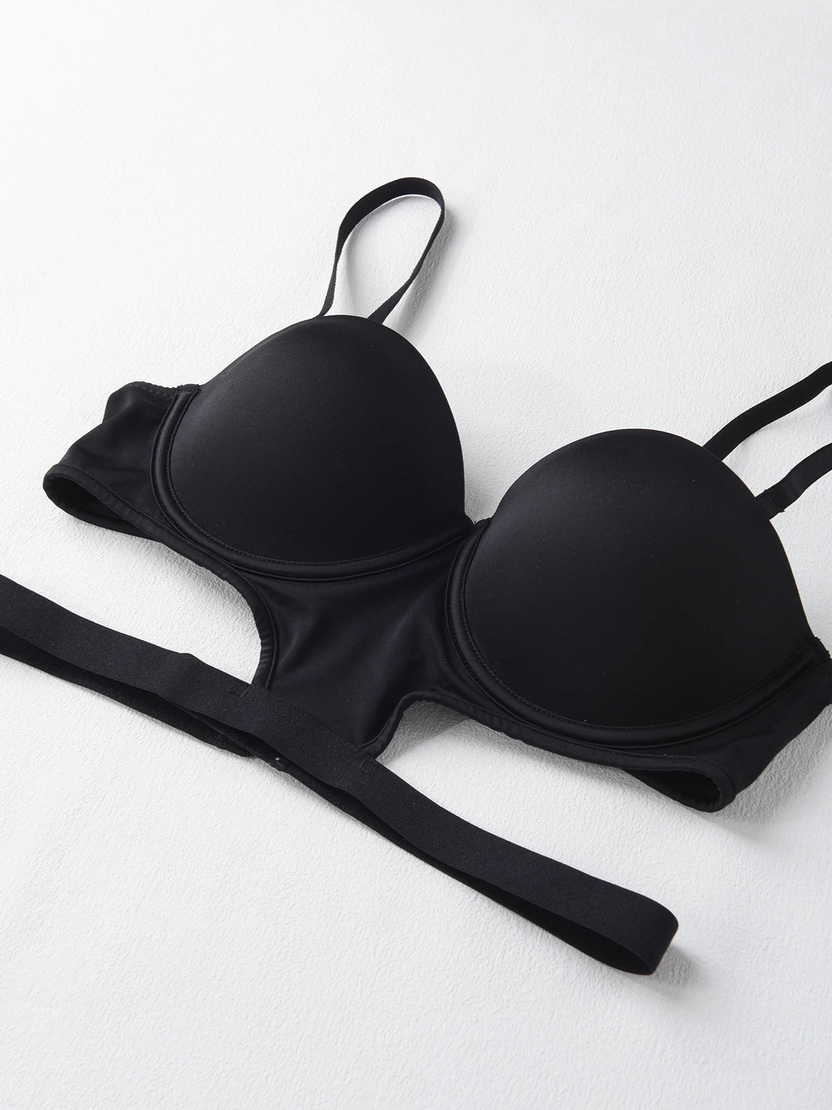 stylish sexy bra T-shirt underton beautiful back half cup smooth and exposed waist slim waist big exposed back push up bra