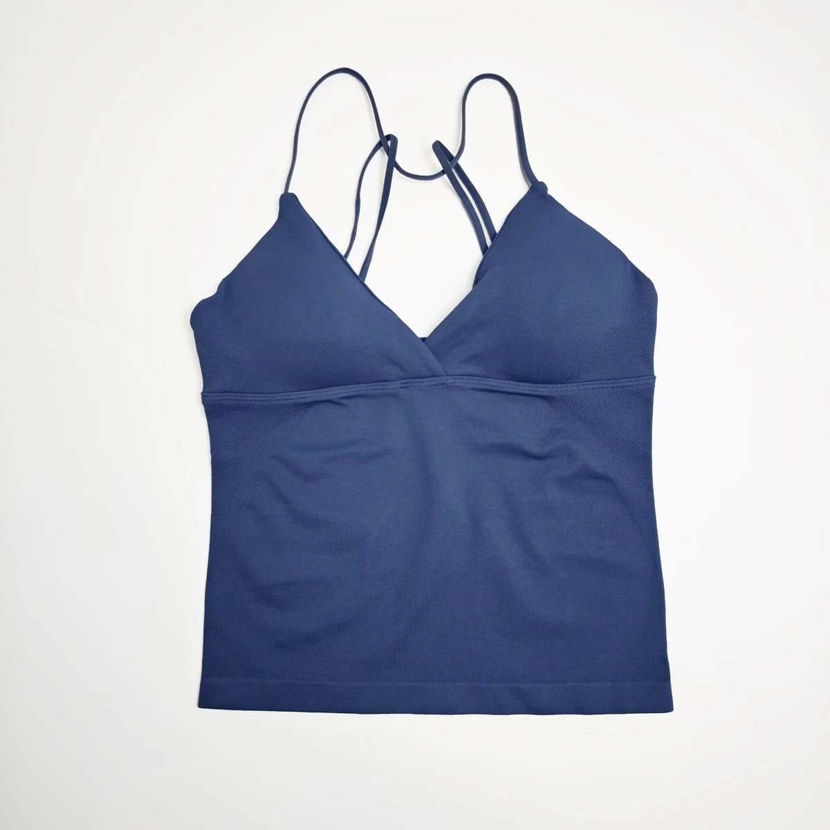 NCLAGEN Gym Yoga Tops Women Vision Twist Front Longline Top Quick Dry Thin Strap Workout Vest Push-up Pilates Fitness Tank
