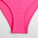 Sexy Halter Bikini 2026 Criss Cross Solid Swimsuit High Waist Swimwear Female Bathers Bathing Swimming Suit Padded Beachwear