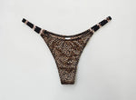 Seamless Sexy Thong Women Underwear Briefs Panties Zebra Flower Low Rise Luxury Metal Buckle G String Bikini Girls Female Panty