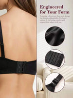 3/4 cup Coverage Adjustable Straps Daily Wear Lingerie Women Black Corset Bra Push Up Bralette Sexy Shapewear Bra B6036