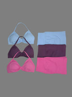 2 Piece DFTLF Impact Gym Set Women Sports Bra Shorts Sets Open Back Scrunch Butt Seamless Workout Jogging Sports Training Set
