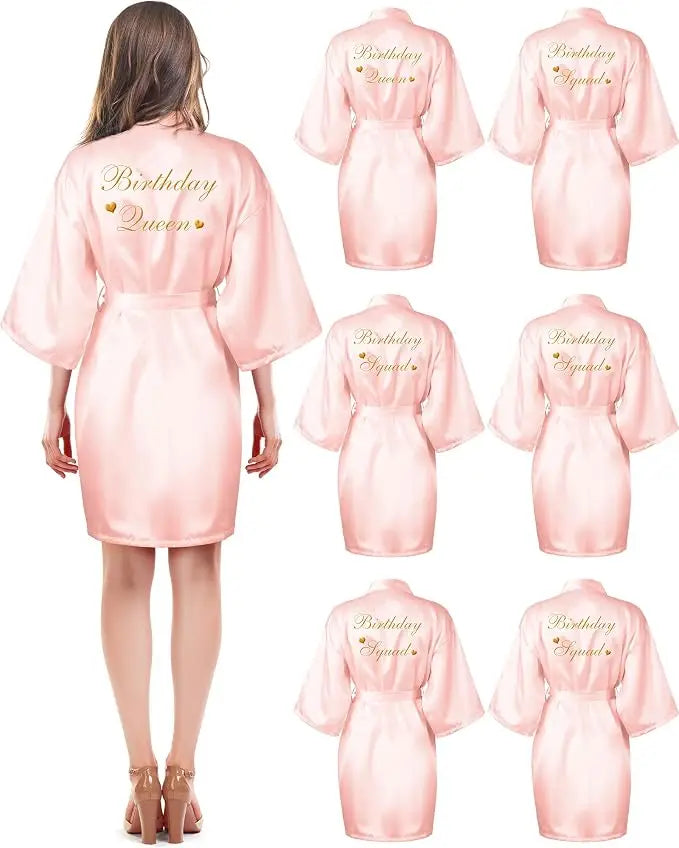 6 Pieces Bridesmaids Robes for Wedding Bridal Robes Matron Maid of Honor Wedding for Bridal Party Gifts