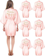 6 Pieces Bridesmaids Robes for Wedding Bridal Robes Matron Maid of Honor Wedding for Bridal Party Gifts