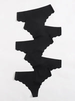 T-Back Low-Waisted Underwear Panties For Women Sexy Thong Five-Thongs For Ladies Black Briefs Hot Sales Z627