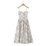 Summer Spring Floral Printed Women's Dress Elegant Retro Boho Party Dresses Elegant Vinatge A-line Maxi Vestidos 2025 New In