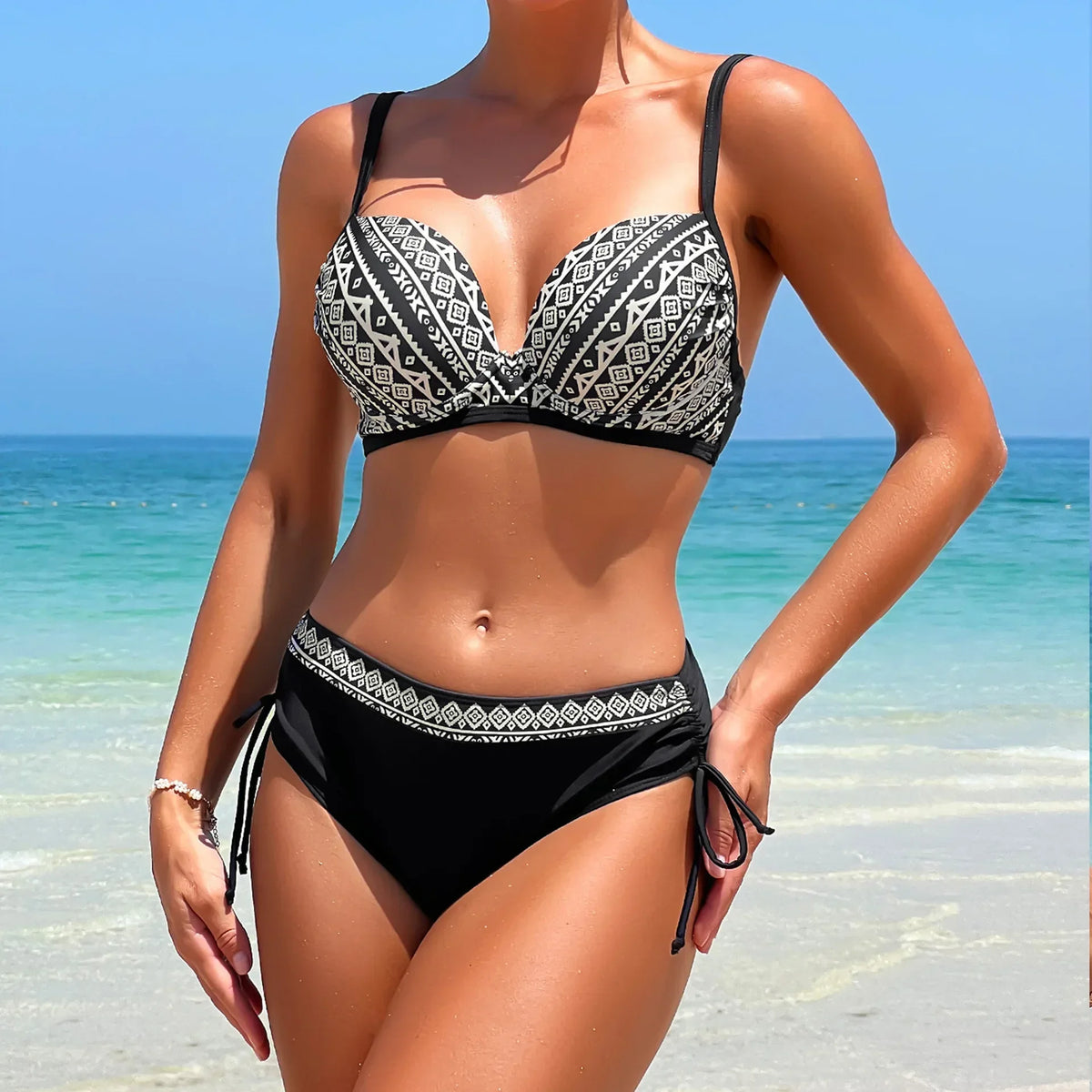 Sexy Push Up Bikini 2026 Women Swimsuit Two Piece Swimwear Female Print Bikinis Set Swimming for Bathing Suits Brazilian Biquini