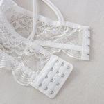 Lace Bra Tube Top Women Non-wire Bra Top Cross Straps Crop Top Beauty Back Underwear Floral Lace Bralette Sexy Lingerie