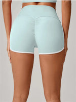 Color Blocking Patchwork Yoga Shorts Women Tight Fitting Peach Hip Lifting Sports Pants Gym Running Bike Wear Leggings